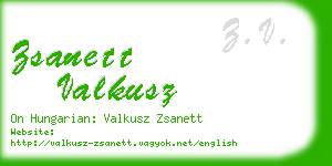 zsanett valkusz business card
